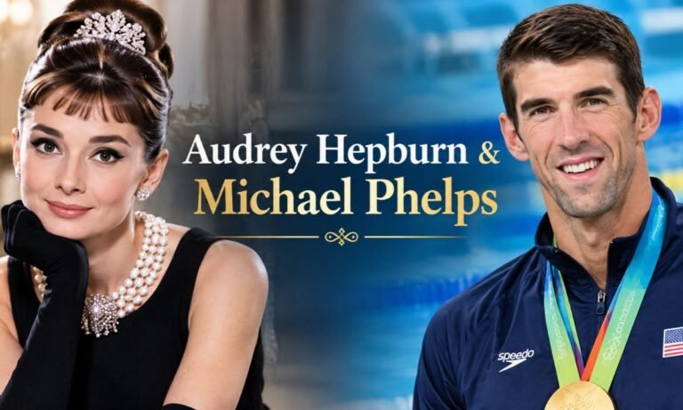 Audrey Hepburn & Michael Phelps