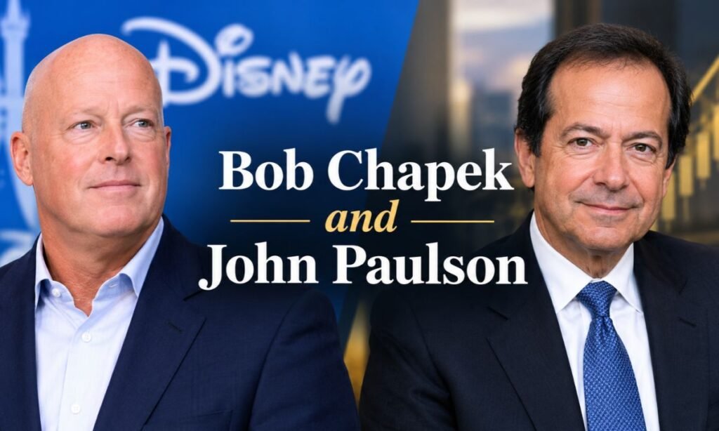 Bob Chapek and John Paulson