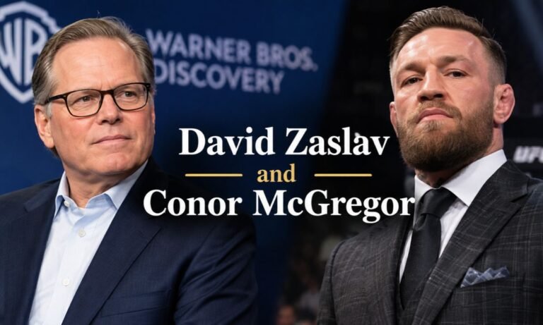 David Zaslav and Conor McGregor