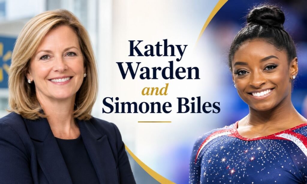 Kathy Warden and Simone Biles