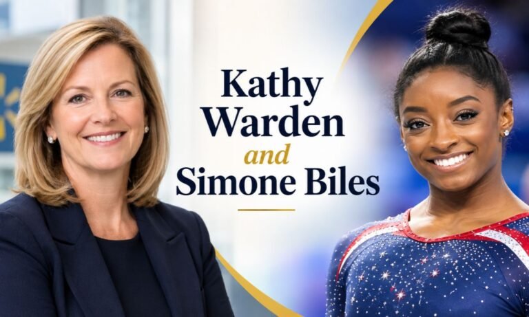 Kathy Warden and Simone Biles