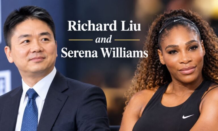 Richard Liu and Serena Williams
