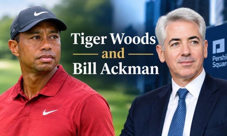 Tiger Woods and Bill Ackman